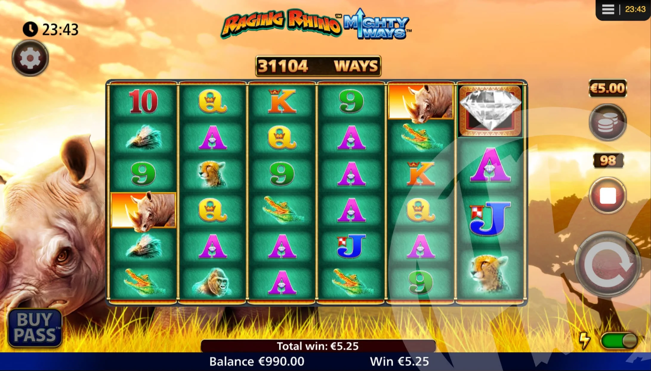 Raging Rhino Mighty Ways Slot Review pic 15